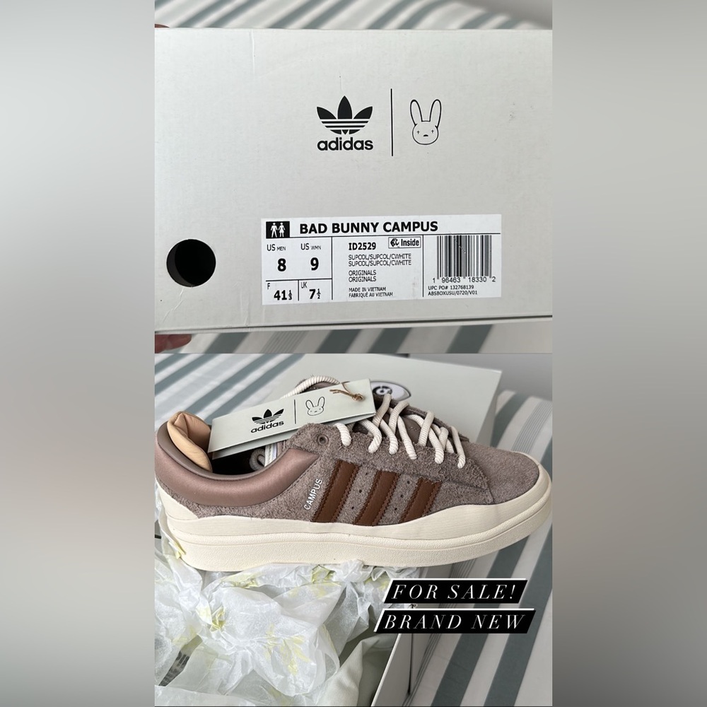 Brand new Bad bunny Adidas size Men 8! Everything in box and original package!